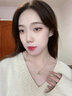 周大金 CHOW TAI KING足銀項鏈女海洋之心吊墜小眾高級時尚首飾品生日禮物送女朋友老婆 海洋之心項鏈【送禮盒配證書】 曬單實拍圖