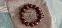 秦庭瀾境 QINTINLANJIN品牌印度小葉紫檀手串十二生肖轉(zhuǎn)運(yùn)珠子檀香木質(zhì)佛珠手鏈男士款 小葉紫檀·卯兔款 15mm 曬單實(shí)拍圖
