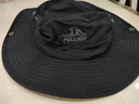 伯希和戶(hù)外防曬帽夏季漁夫帽 男女折疊遮陽(yáng)帽旅游帽子 1622 新黑色 曬單實(shí)拍圖