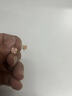 中國黃金（CHINA GOLD）四葉草黃金耳釘女琺瑯彩足金耳飾七夕情人節(jié)禮物送女朋友老婆 足金粉色琺瑯四葉草耳釘【紀念品】 曬單實拍圖