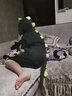 夢舒紛恐龍睡衣女夏天薄款學(xué)生皮卡丘卡通動物連體男短袖純棉質(zhì)可愛家居服成人情侶套裝新品 綠恐龍 M號（身高159-167cm） 曬單實拍圖