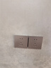 公牛（BULL）G57冰川銀色帶開(kāi)關(guān)插座 86型超薄暗裝蝶翼奶油風(fēng)電源家用墻壁面板 正五孔（二三插5孔電源純平） 官方室內(nèi)裝修裝飾專用全屋套餐 曬單實(shí)拍圖