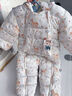 歐孕（OUYUN）嬰兒棉服寶寶秋冬衣服保暖外出服加厚連體衣夾棉冬裝哈衣爬服 萌小鹿【加絨加厚10至-5°C】 100cm 曬單實(shí)拍圖