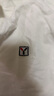 英氏（YEEHOO）兒童T恤男童polo衫中大童裝打底衫休閑抑菌長袖上衣秋 白色 165 曬單實(shí)拍圖
