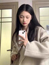 KMZOE雙面呢子羊絨大衣女高級感2025新款秋冬季小個(gè)子羊毛呢外套中長(cháng)款 燕麥色（禮盒包裝+JD送貨上門(mén)） S 適合100-110斤 曬單實(shí)拍圖