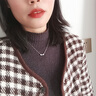 法蔻（farcoko）相思豆項鏈女士銀幸運小豌豆鎖骨鏈時(shí)尚飾品情人節生日禮物送女友 雙小豌豆豆項鏈 -【免費刻字】 曬單實(shí)拍圖