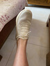 美洋（MEIYANG）棉花糖厚底鞋新升級輕便透氣立體百搭防滑飛織鞋時(shí)尚輕薄休閑鞋女 米白色 39 曬單實(shí)拍圖