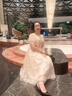 塞德勒香檳色晚禮服女2025新款宴會(huì)氣質(zhì)平時(shí)可穿藝考高級(jí)感小個(gè)子主持裙 卡其色 XXL（建議126-135斤） 曬單實(shí)拍圖