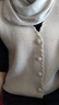 皮爾卡丹（pierre cardin）馬甲背心外套外搭2024春秋季新款針織女士毛衣時尚V領開衫女裝潮 杏色 L 曬單實拍圖