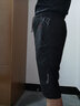 浩術(shù)七分褲男士夏季薄款冰絲透氣速干加肥加大寬松外穿休閑運動(dòng)七分褲 黑色+深灰色【兩件裝】 2XL 【130-150斤】 曬單實(shí)拍圖