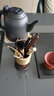 不拙茶具配件茶道六君子功夫茶套餐喝茶三件套黑檀木杯墊套裝 2-黑檀木海浪茶道杯墊組 曬單實(shí)拍圖