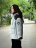 探路者（TOREAD）鵝絨羽絨服面包服戶外防風(fēng)防潑水短款棉服保暖連帽外套男女劉昊然 山影灰黑色 M 曬單實(shí)拍圖