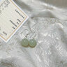 Qlady足銀和田玉耳環(huán)女氣質(zhì)高級感2024年新款玉耳飾品耳墜母親生日禮物 足銀和田玉約10mm【晴水綠】 無規(guī)格 曬單實(shí)拍圖