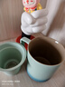 叁旬（sanxun） 知行陶瓷泡茶馬克杯帶蓋過(guò)濾水杯女男辦公室茶水分離杯子定制 知行馬克杯【湖蘭釉】 曬單實(shí)拍圖
