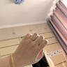 六福珠寶七夕禮物 足金愛(ài)心小方戒實(shí)心情侶黃金戒指計(jì)價(jià) 18號(hào)-約4.51克 曬單實(shí)拍圖