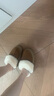 UGG秋季女士包頭厚底LOGO松緊帶休閑懶人毛毛鞋 1113474 CHE | 栗色 38 曬單實(shí)拍圖