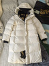 高梵黑金鵝絨服機能4.0八格男女同款長款羽絨服 高定皇家白 XL 曬單實拍圖