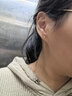 牧笛（MUDI）黃金雪花耳線女足金耳釘流蘇短款耳飾情人禮物送女友生日紀念 足金雪花耳線 約0.59g 曬單實拍圖