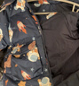 鴨鴨兒童羽絨服男童2024新款寶寶連帽加厚保暖男孩小童冬裝外套YD 藏青色 140 曬單實(shí)拍圖