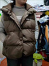 馨蘭芙曼冬季馬甲女外穿羽絨小個(gè)子馬甲2024新款女裝馬夾背心春秋季加厚秋 咖色 XL [建議115-130斤] 曬單實(shí)拍圖