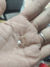 洛河 黃金耳環(huán)個(gè)性999足金小耳圈氣質(zhì)足金淡水珍珠小耳釘簡(jiǎn)約圓圈 單內徑8珍珠3-4毫米 曬單實(shí)拍圖