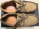 西域駱駝（VANCAMEL）真皮頭層牛皮男鞋四季軟底舒適手工縫線(xiàn)中老年爸爸鞋戶(hù)外休閑皮鞋 卡其【系帶】 41 曬單實(shí)拍圖