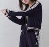 Teenie Weenie小熊春季休閑休閑學(xué)院風(fēng)修身短款棒球外套上衣女 藏青色 S (160) 曬單實(shí)拍圖