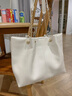 viney單肩包包女包牛皮托特包大容量手提包生日禮物送女友老婆 【米白】高檔實(shí)用輕奢通勤腋下包 曬單實(shí)拍圖