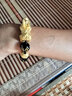 金喜晟 黃金貔貅手鏈男士3d硬足金999轉(zhuǎn)運(yùn)珠皮丘手串女貔恘手鐲七夕禮物 超大號(hào) 1貔貅+2金珠 金重約8.7g 【16mm 曬單實(shí)拍圖