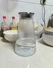 捷安璽冷水壺玻璃涼水壺耐高溫果茶壺大容量冰水壺涼茶壺家用涼水壺 暢飲錐形壺（透明） 1700ml 曬單實(shí)拍圖