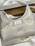 Maison Margiela[尊享特惠]馬吉拉GlamSlam系列Hobo小號腋下包羊皮枕頭包 T2003灰白 曬單實(shí)拍圖