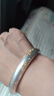 唯一（Winy）銀手鐲足銀999古法鐲子女款老人長(cháng)輩純銀飾品新年送媽媽生日禮物 曬單實(shí)拍圖