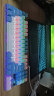 银雕（YINDIAO） 电竞游戏机械键盘鼠标套装有线台式电脑笔记本usb吃鸡cf打字键鼠耳机三件套 87键白蓝双拼青轴 晒单实拍图