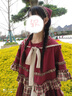 艾諾黛公主裙洛麗塔蓬蓬裙lolita全套lo裙夏季可愛(ài)【小紅帽】田園連衣裙 連衣裙+斗篷+三角斤 XXL 曬單實(shí)拍圖