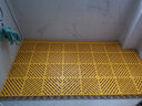 巨格5公分洗車(chē)房地格柵洗車(chē)場(chǎng)免挖槽地漏加厚拼接塑料隔板4S店防滑墊 黃色 曬單實(shí)拍圖