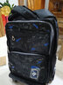 迪嘉樂(lè )小學(xué)生拉桿書(shū)包男孩3-6年級滑輪可拆卸初中學(xué)生大容量背包爬樓梯 黑藍六輪 曬單實(shí)拍圖