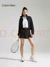 Calvin Klein【速干】運動(dòng)春夏女撞色織帶ck跑步訓練服運動(dòng)外套4WS4J407 001-太空黑 M 曬單實(shí)拍圖