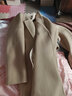 Aosijie高端品牌 雙面羊絨大衣女秋冬新款修身顯瘦中長(cháng)款過(guò)膝羊毛呢外套 卡其色 L 【125-140斤】 曬單實(shí)拍圖