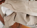 勁霸男裝綿羊毛休閑褲商旅百搭時(shí)尚春秋褲子男|BQBT1112 淺杏咖 33 曬單實(shí)拍圖