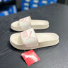 彪馬（PUMA）輕便透氣拖鞋外穿一字拖男女夏季休閑涼鞋LEADCAT 387234 黑色-淺粉紅-白-02 35.5 曬單實拍圖