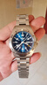 野狼男士全自動(dòng)機械表品牌手表男款軍迷緑水鬼潛水氚氣夜光男表V1019 本色黑面款-藍光 曬單實(shí)拍圖