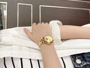 金仕盾品牌女士手表高檔時(shí)尚機械表全自動(dòng)防水夜光鏤空女表潮流 JSDUN-升級版-金白【終身?！?34mm 曬單實(shí)拍圖