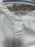 无印良品（MUJI）女式法兰绒 立领衬衫 格子 内搭 衬衣  BCB19C1A 米白色 S 实拍图