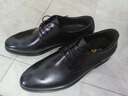 金利來(lái)（Goldlion）男鞋商務(wù)正裝男士系帶皮鞋小碼3536碼大碼45464748碼頭層牛皮 黑色 46 曬單實(shí)拍圖