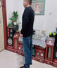 澳貝妮秋冬新款毛衣男圓領(lǐng)加厚寬松大碼打底上衣男士長袖內(nèi)搭套頭針織衫 藏藍(lán)色-圓領(lǐng) S【90-110斤】 曬單實(shí)拍圖