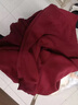 SMVP美式400g重磅連帽加絨大碼衛衣男潮牌情侶外套上衣帶帽長(cháng)袖T恤男 M02酒紅色 XL 【130-150斤】 曬單實(shí)拍圖