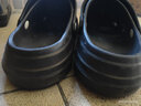 豪韞睞洞洞鞋男款夏季外穿2024新款戶(hù)外沙灘厚底防滑涼鞋包頭半拖鞋 [清·倉特·價(jià)]黑色[純色款] 44 -45[適合43-44腳穿] 曬單實(shí)拍圖