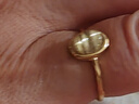 金發(fā)晶開(kāi)口戒指黃發(fā)晶鈦晶指環(huán)轉運珠招財戒指女可調節飾品禮物 開(kāi)口可調節 曬單實(shí)拍圖