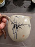 三物功夫茶具家用汝窯公杯分茶器大號茶海茶道零配水墨竹影公道杯 水墨竹影公道杯 曬單實拍圖