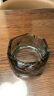 宫薰 烟灰缸创意透明水晶家用办公室茶几装饰摆件 圆形烟灰11.5cm 实拍图